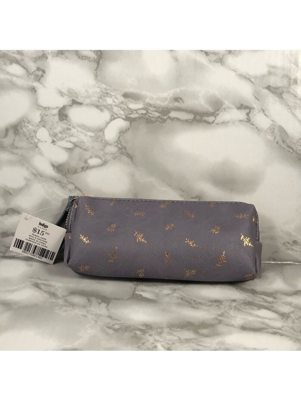 INDIGO small pencil/ makeup/ travel case NWT